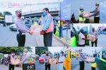 Satlantas Polres Kota Tangerang Bagikan Sembako Untuk Opang dan Sopir Angkot