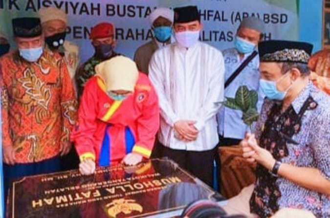 Walikota Tangsel Resmikan Mushola Fatimah Perguruan Muhammadiyah Cicentang Serpong BSD
