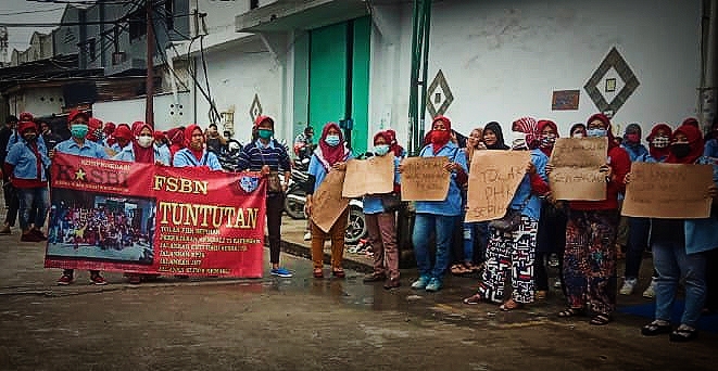 PT Cipta Coilindo Kabupaten Tangerang DIGUNCANG Demo Buruh Terkait PHK Sepihak