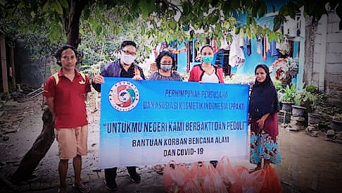 Perhimpunan Pengusaha Dan Asosiasi Kosmetik Indonesia (PPAKI) Banten Peduli Korban Banjir Serta Covid-19