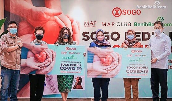 SOGO Indonesia Donasikan 1,8 Miliar untuk Bantu Penanganan Covid-19