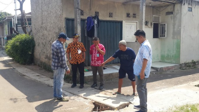 Ricky Yuanda Bastian Fraksi PKS Tinjau Lokasi Drainase Sumber Banjir