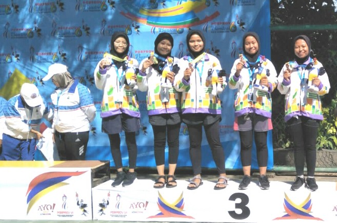Tim Putri Arung Jeram Kabupaten Tangerang Raih Medali Perunggu