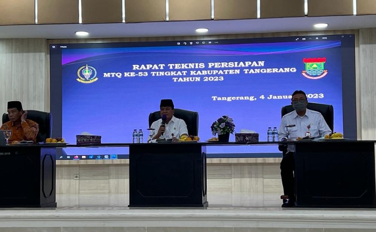 Rapat Persiapan Pelaksanaan MTQ ke 53 Tingkat Kabupaten Tangerang