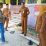 Lurah Beserta Jajarannya Monitoring Pengerjaan Gerai UMKM