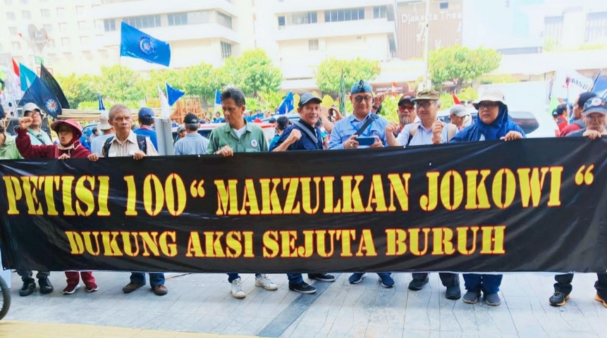 Petisi 100 'Makzulkan Jokowi' Dukung Aksi Sejuta Buruh