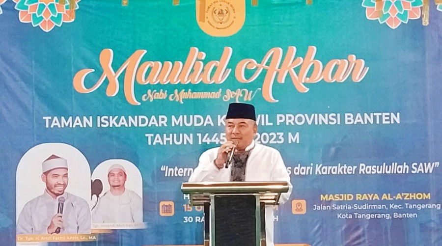 Taman Iskandar Muda Korwil Banten Selenggarakan Acara Maulid Akbar di Masjid Raya Al-Azhom Kota Tangerang