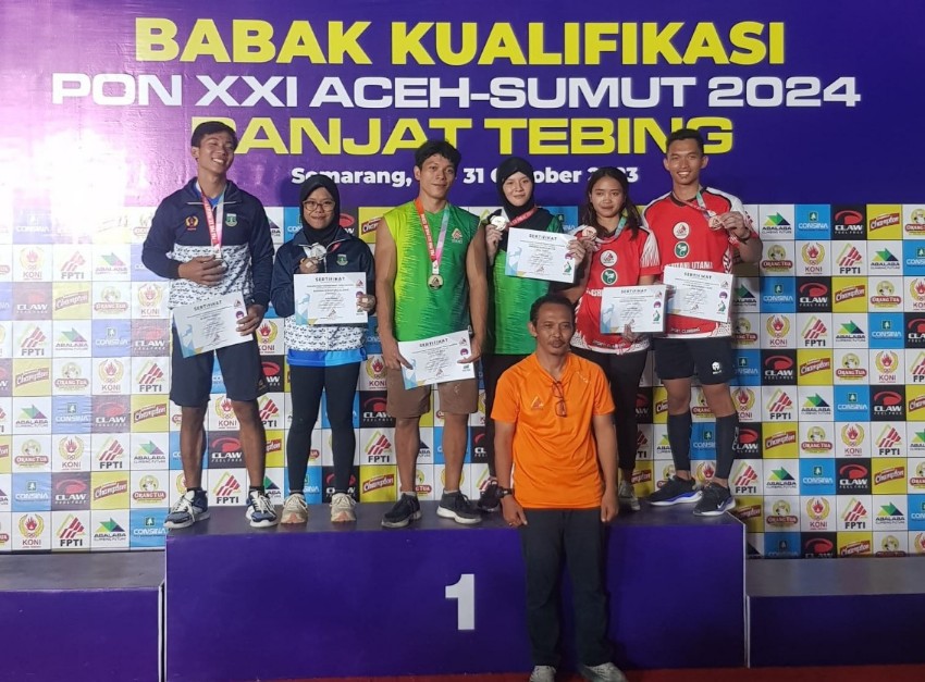 Sabrina Atlet Panjat Tebing Kota Tangsel Road to PON XXl 2024 Aceh-Sumut
