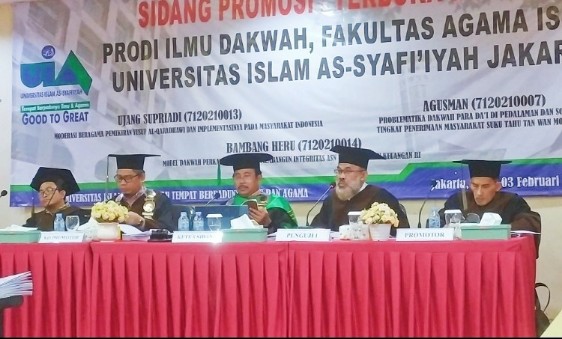 Universitas Islam As Syafi’iyah Jakarta Lahirkan 3 Doktor Ilmu Dakwah