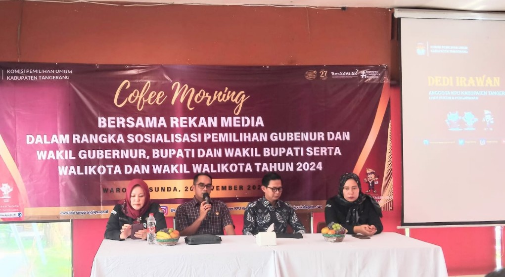 KPU Kabupaten Tangerang Gelar Coffee Morning Bersama Insan Media