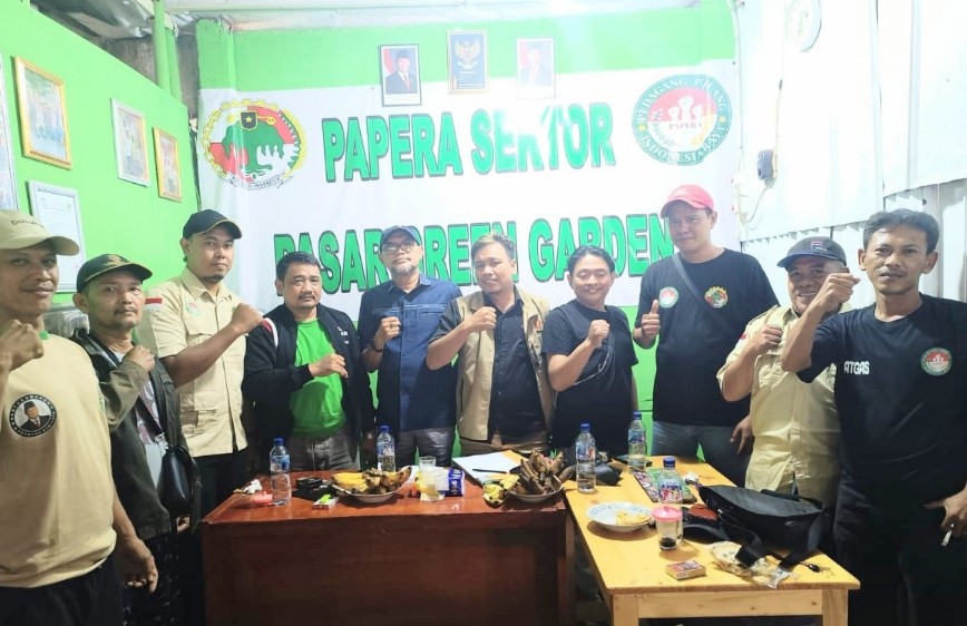 Sayap Partai Gerindra Papera Kunjungi Pasar Grand Garden Jakarta Barat