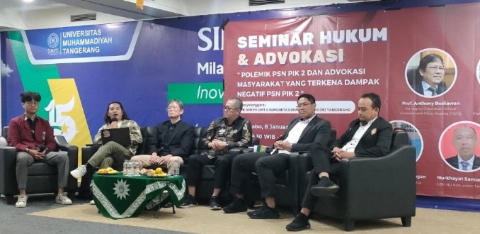 Mahasiswa UMT Gelar Seminar Kritisi Proyek PIK 2