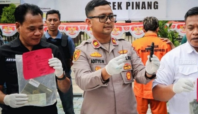 Spesialis Curanmor Asal Rumpin Ditangkap Polsek Pinang