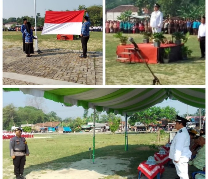 Koramil 14/Karangrayung Hadiri Upacara HUT ke-80 RI