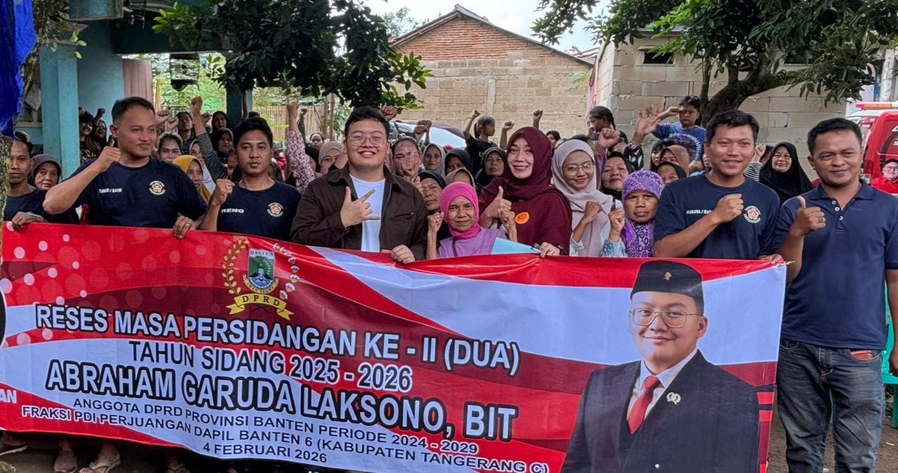 Reses DPRD Banten Abraham Garuda Laksono di Tangerang jadi ruang warga menitipkan aspirasi kesehatan, sosial, BPJS, dan Posyandu.