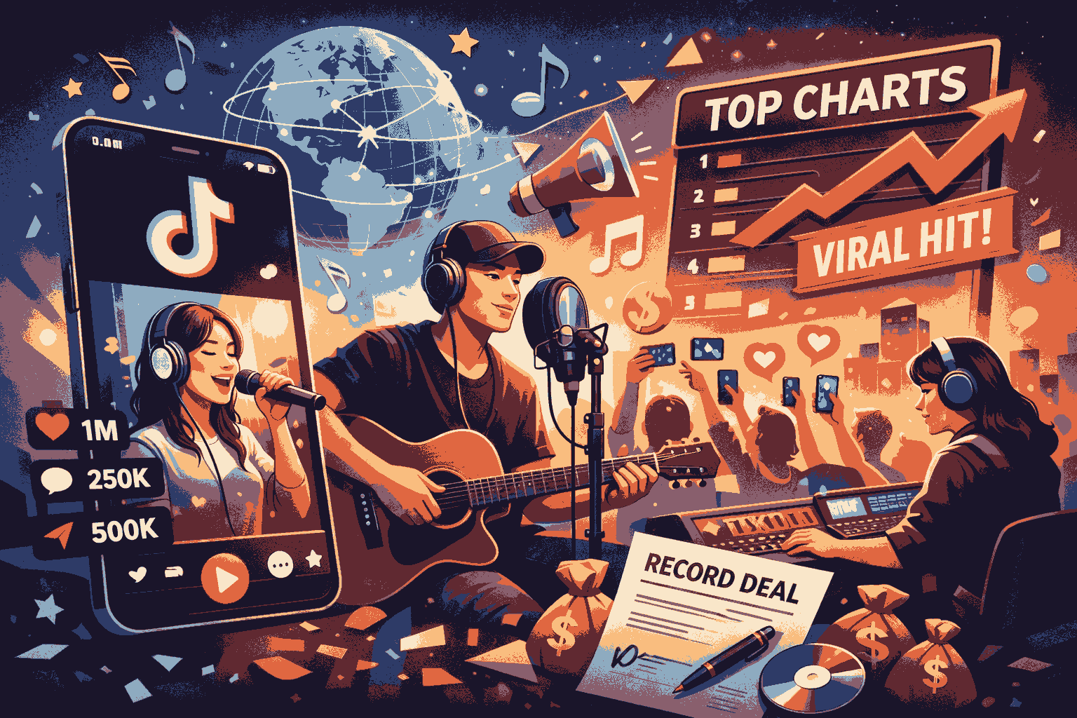 Lagu viral di TikTok ubah industri musik: cukup 15 detik, musisi bisa melejit dan tembus pasar global.