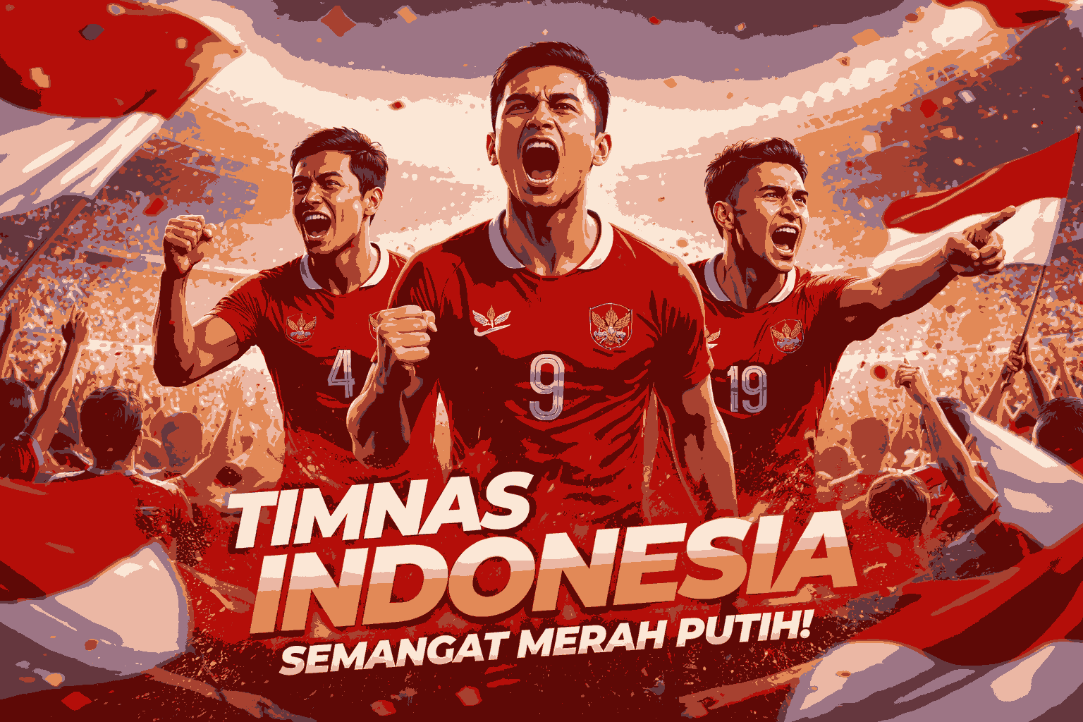 Timnas Indonesia menyatukan bangsa lewat sepak bola. Dari harapan, perjuangan, hingga semangat Merah Putih di setiap laga