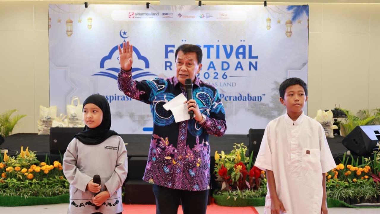 Festival Ramadan BSD 2026 meriah. Bupati Tangerang Maesyal Rasyid apresiasi CSR Sinar Mas Land yang dorong karakter anak dan kepedulian sosial.