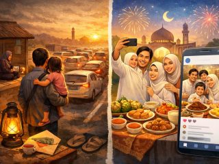 Refleksi Lebaran: antara realita yang dijalani dan citra di media sosial, mengajak kembali pada makna tulus, sederhana, dan penuh kejujuran.