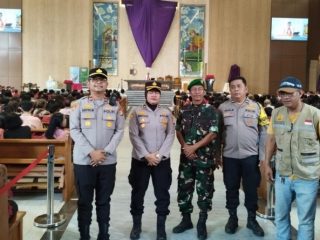 Polsek Pinang Beri Pengamanan 5 Gereja Saat Jumat Agung dan Paskah