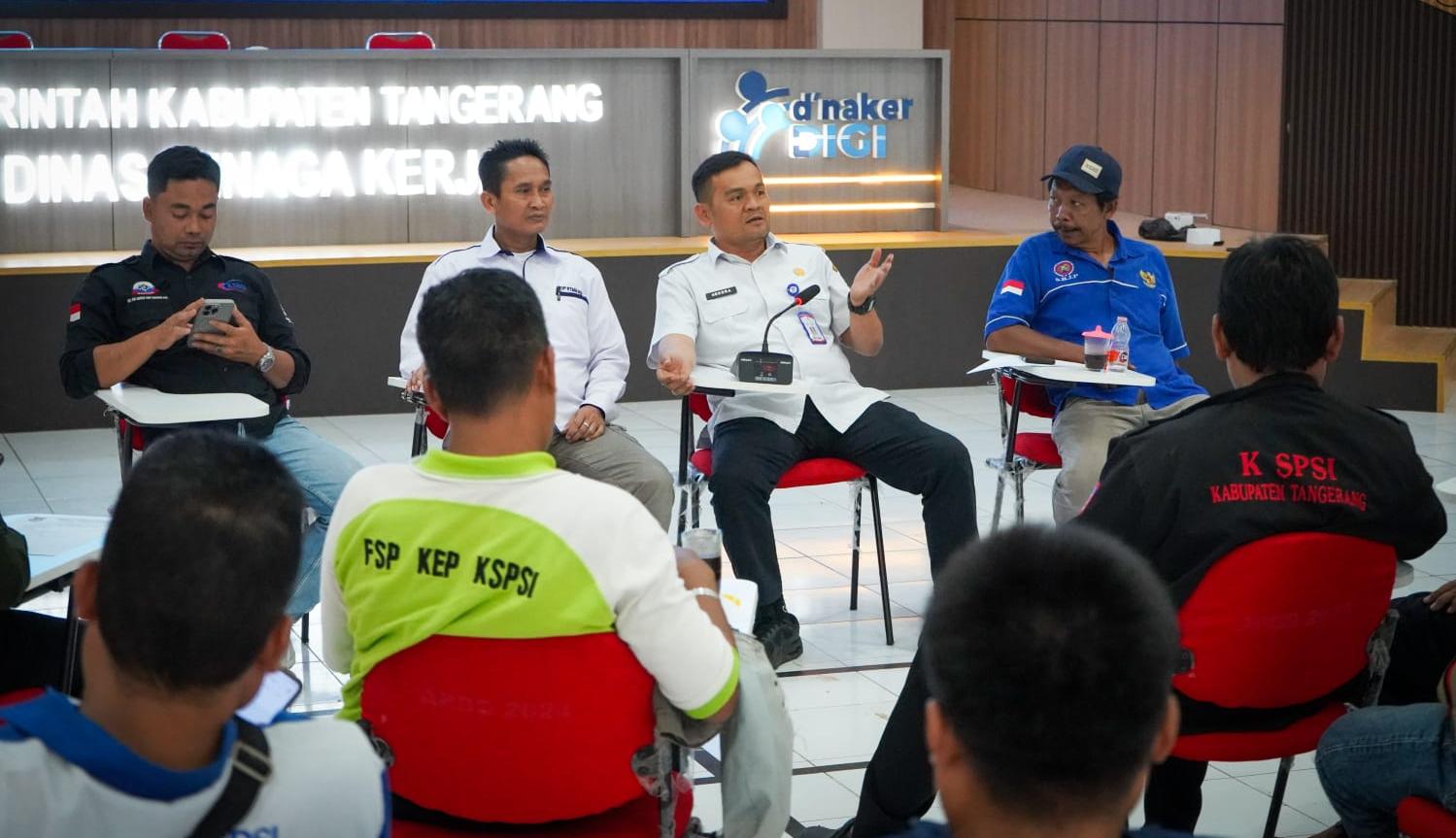 Disnaker Tangerang bentuk panitia partisipatif, pastikan May Day 2026 aman, kondusif, dan melibatkan pekerja serta pengusaha.