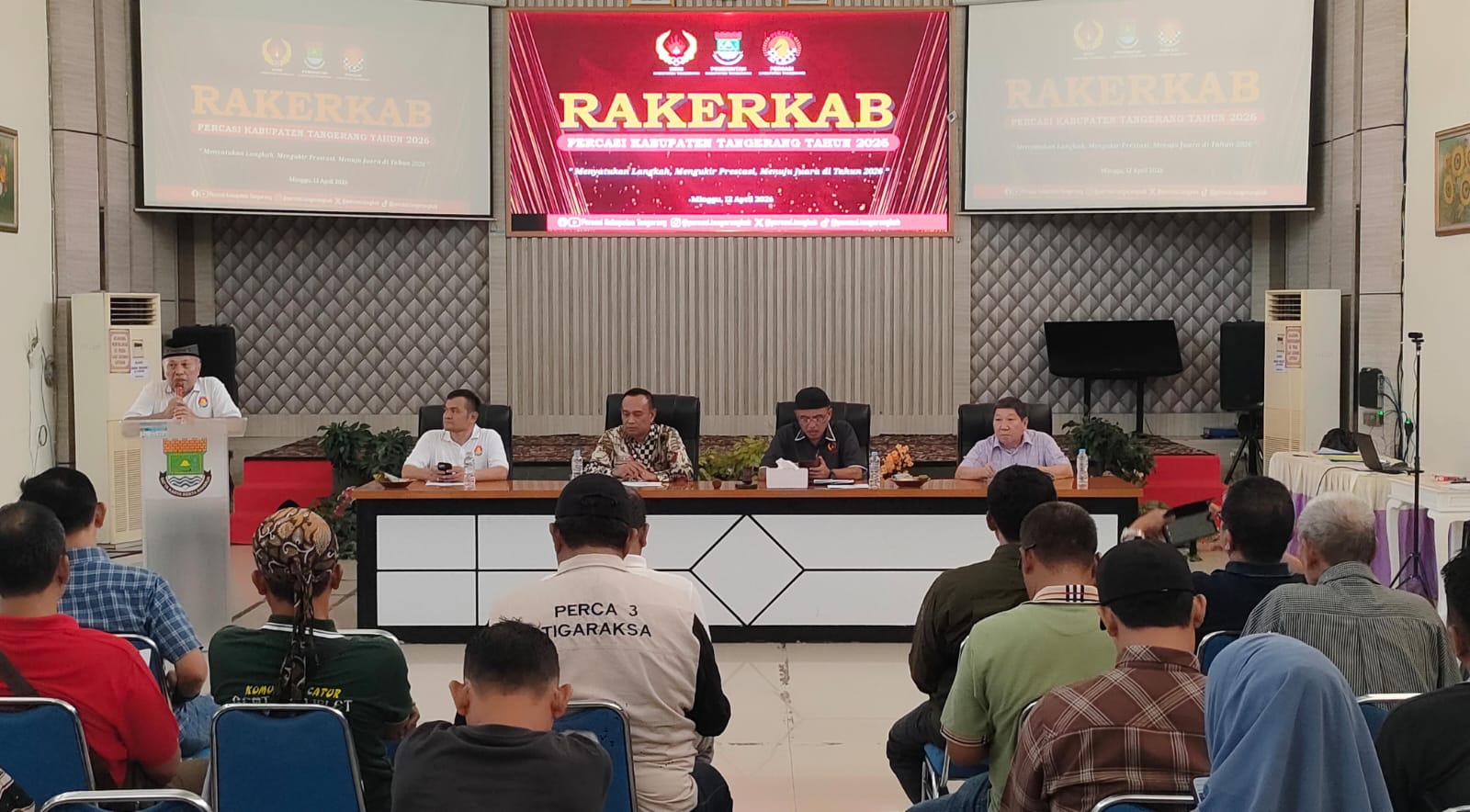 Percasi Kabupaten Tangerang gelar Rakerkab 2026, bahas program unggulan dan target prestasi menuju Porprov Banten 2026.