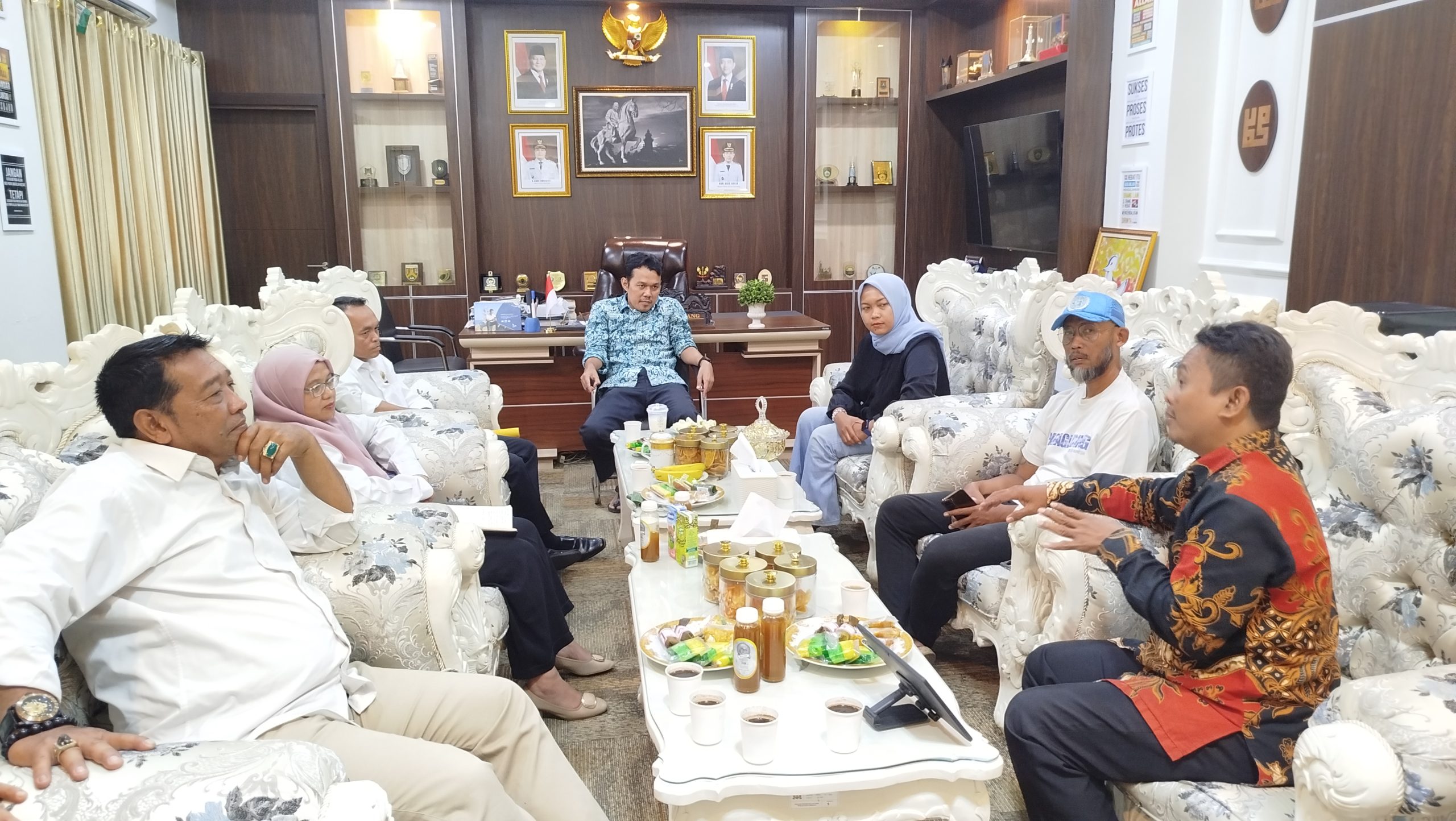 Wakil Wali Kota Serang Nur Agis Aulia bertemu Pokdarwis, bahas percepatan pengembangan pariwisata di Kota Serang, Rabu (8/4/2026)