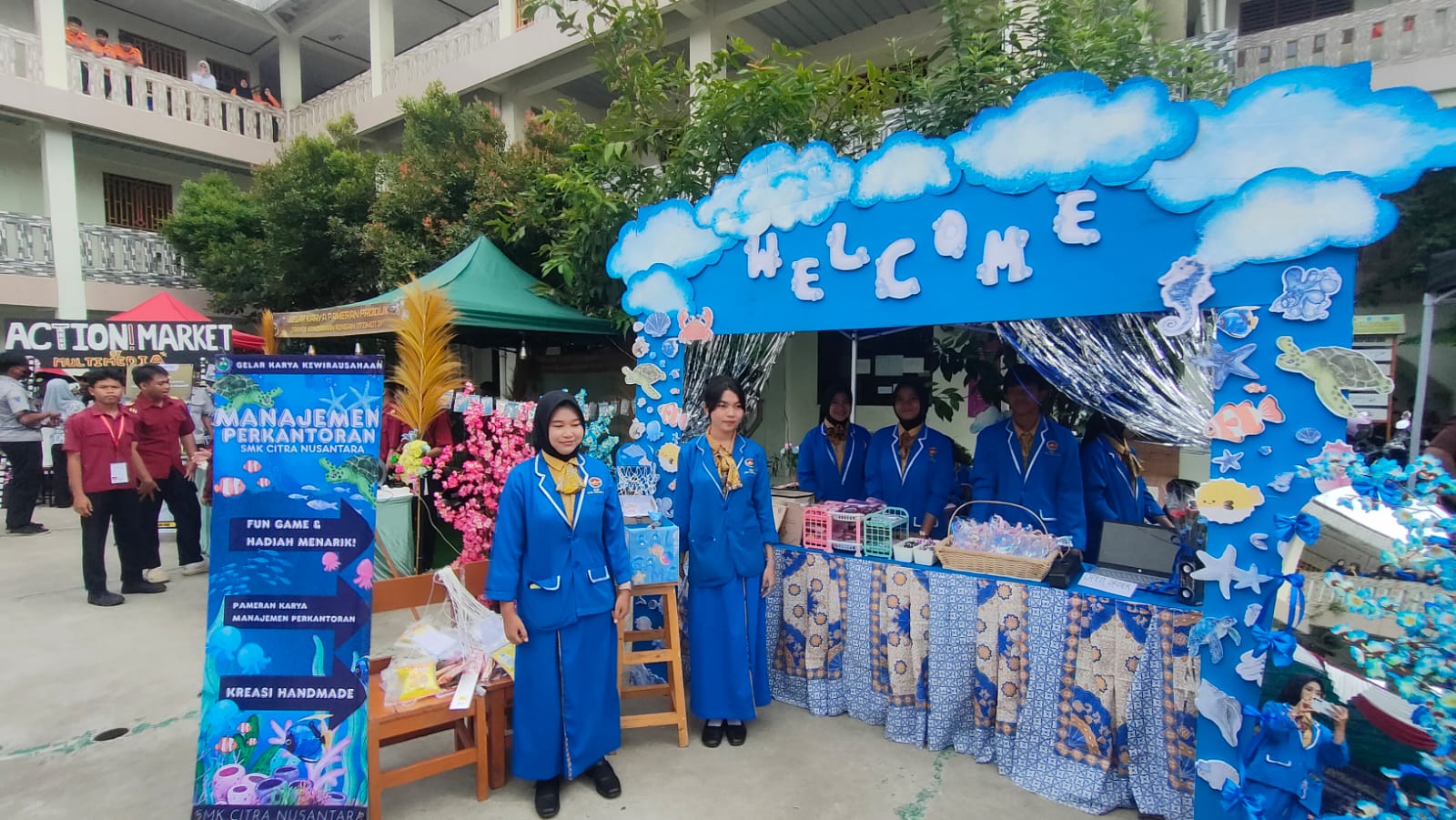 SMK Citra Nusantara Panongan gelar karya kewirausahaan, tampilkan inovasi siswa siap kerja dan kolaborasi kuat dengan dunia industri.