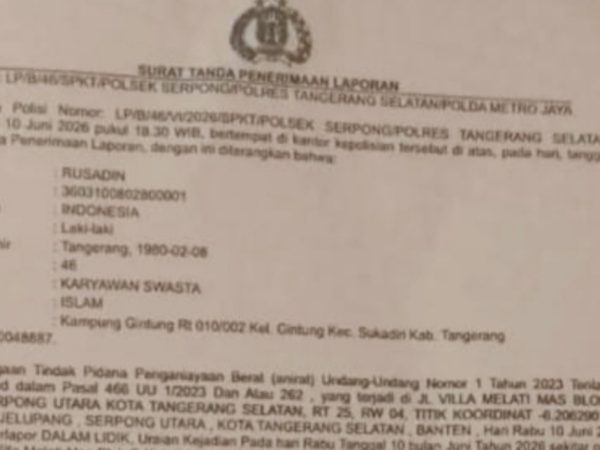 Polsek Serpong Dalami Dugaan Penganiayaan Pimred BantenNet, Saksi Mulai Diperiksa