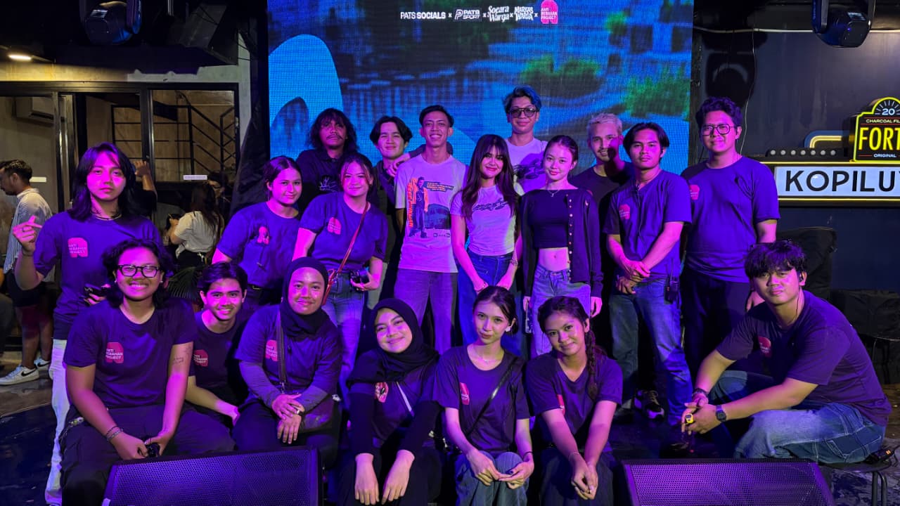 Markas Warga PATS di KopiLuvium Pamulang sukses menarik 457 pengunjung melalui fun run, BBQ, dan live DJ dalam ruang kolaborasi kreatif.