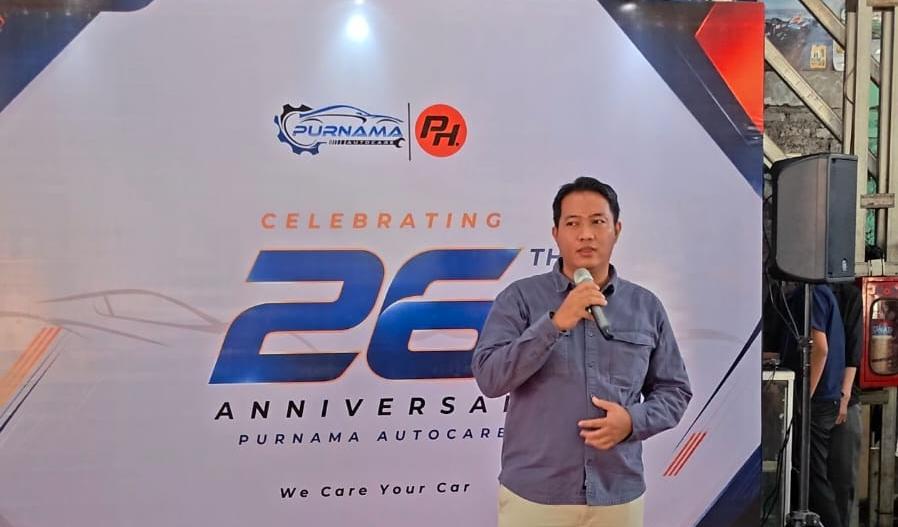 HUT ke-26 Purnama Autocare menjadi momentum PT Olindo Yana Lestari memperkuat sinergi bengkel dan layanan otomotif di Bogor.